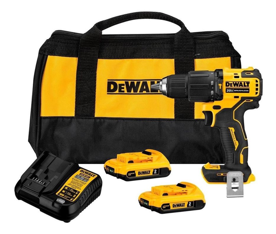 Taladro Percutor Atomic 1/2' 20v + 2 Bat Dewalt Dcd709d2-b2-0
