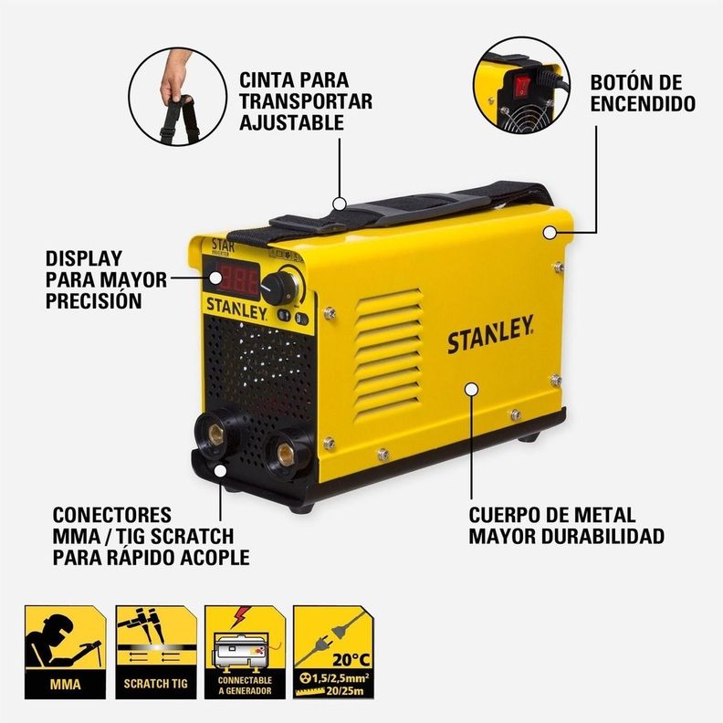 Soldadora Inverter Star 4000 Stanley 61425-b2c-2