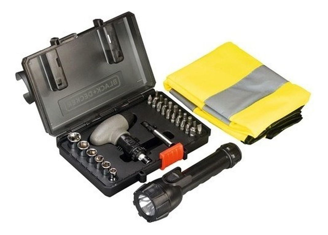 Set Atornillar 30 Pzs Con Linterna Led Black+decker A7224-xj-0