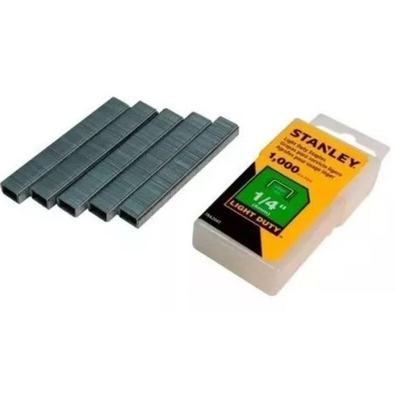 Set 1.000 Grapas Engrapadora Stanley 1/4 Uso Ligero-1