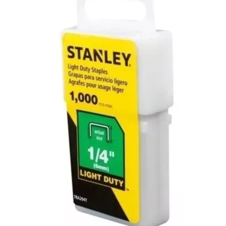 Set 1.000 Grapas Engrapadora Stanley 1/4 Uso Ligero-2