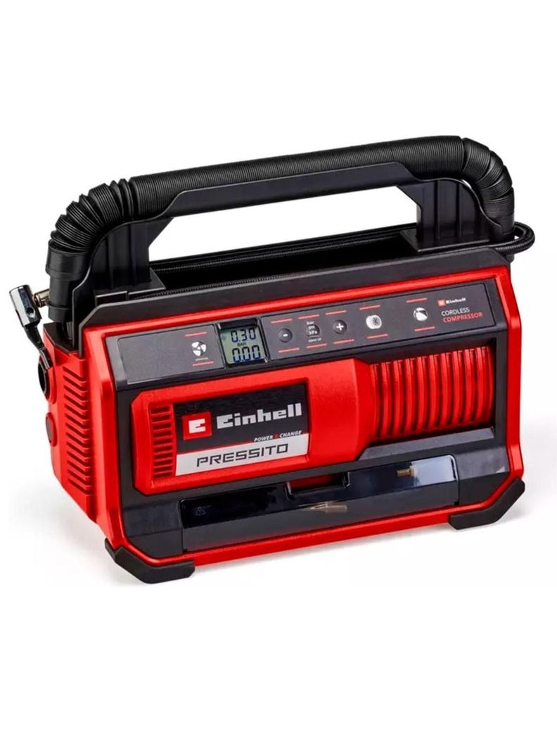 Kit Compresor Inal. Einhell Pressito 18/25 + Carg Y Bat 2,5