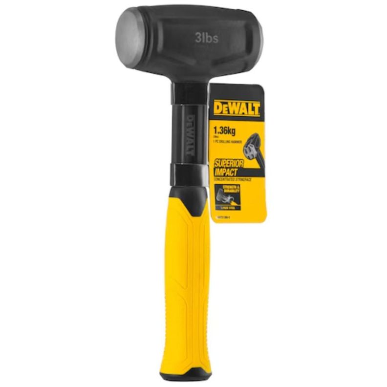 Combo Martillo Mazo Perforador De Acero 1,36kg Dewalt Dwht51388-0