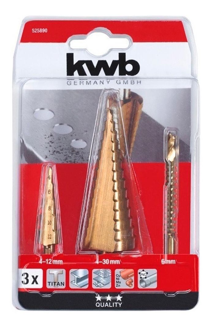 Set De Brocas Escalonadas 3pz Kwb 525890-0