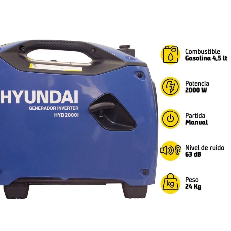 Generador Inverter Digital Hyundai 82HYD2000I - 2.000 Watts-1