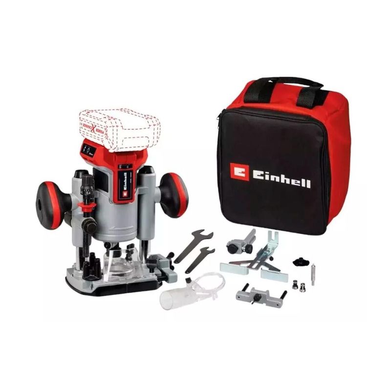 Set Fresadora Inal. Einhell TP-RO 18 Set Li BL - Sin Baterías-0