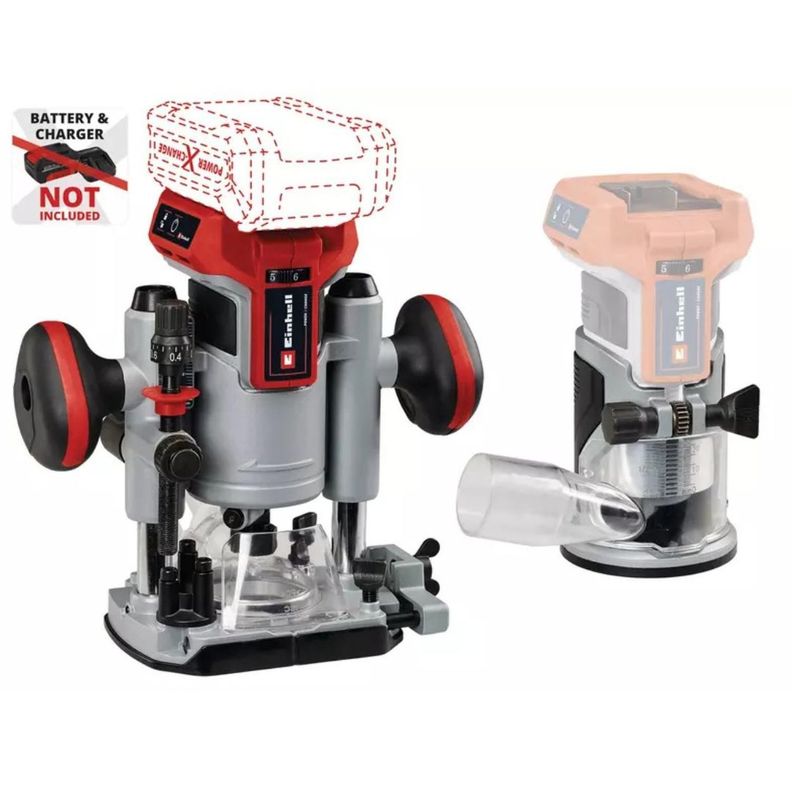 Set Fresadora Inal. Einhell TP-RO 18 Set Li BL - Sin Baterías-1