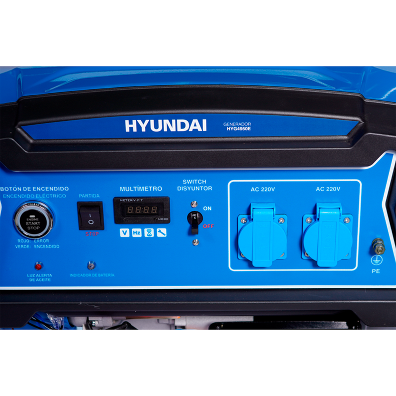 Generador Bencinero Hyundai 82HYG4950Ei 3,5 Kva Part. Electrica-1