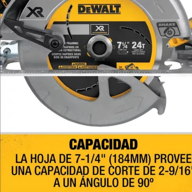 Sierra Circular 7-1/4" 20V Sin Batería DEWALT DCS570B-4