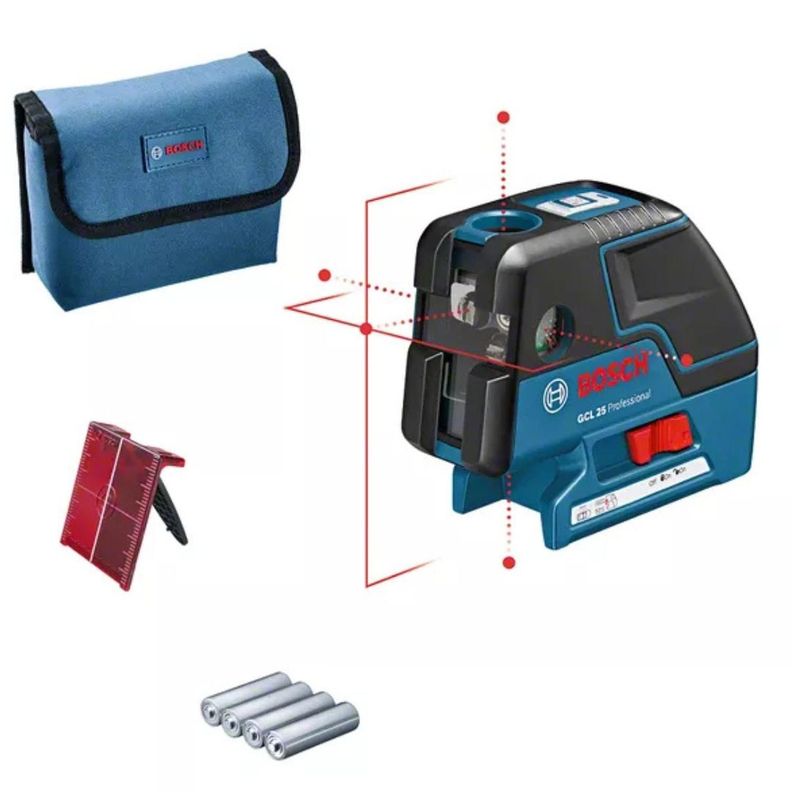 Nivel Láser De Lineas Y Puntos Combinado Bosch Gcl 25-1