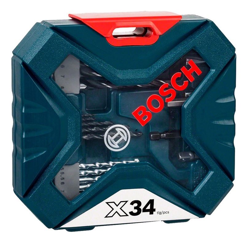 Set Puntas Y Brocas 34 Pzs Bosch X-line 2607017405-2