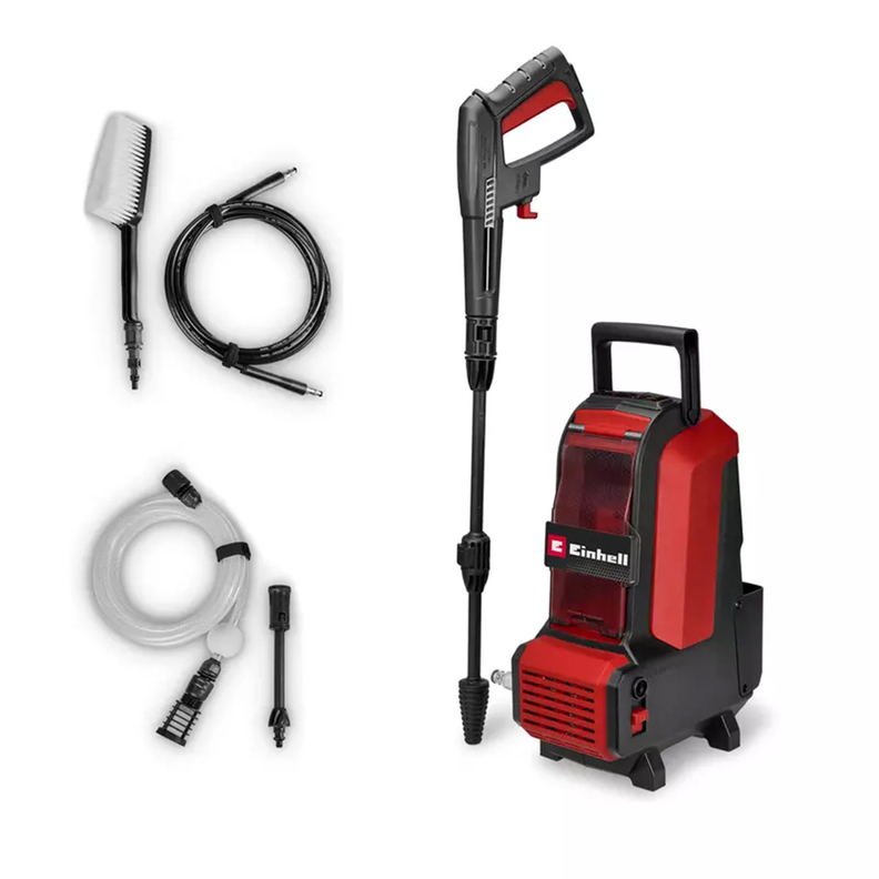 Hidrolavadora Inal. 36V Einhell HYPRESSO 36/105 - Sin Baterias Rojo 7.5 Kg