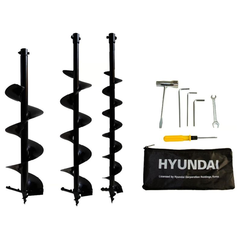 Ahoyador a Combustión 2,3hp 52cc + 3 Brocas Hyundai 82HYTGD520-4