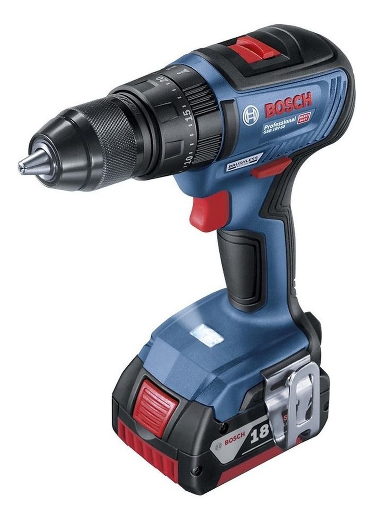 Kit Taladro Percutor Bosch Gsb 18v-50 1 Bat 5ah-2