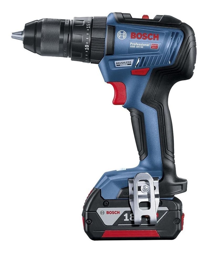 Kit Taladro Percutor Bosch Gsb 18v-50 1 Bat 5ah-4