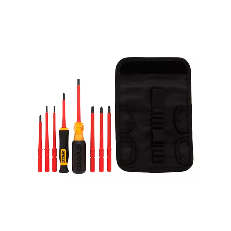 Kit 10 pzas Destornilladores Aislados Dewalt Dwht66417-0