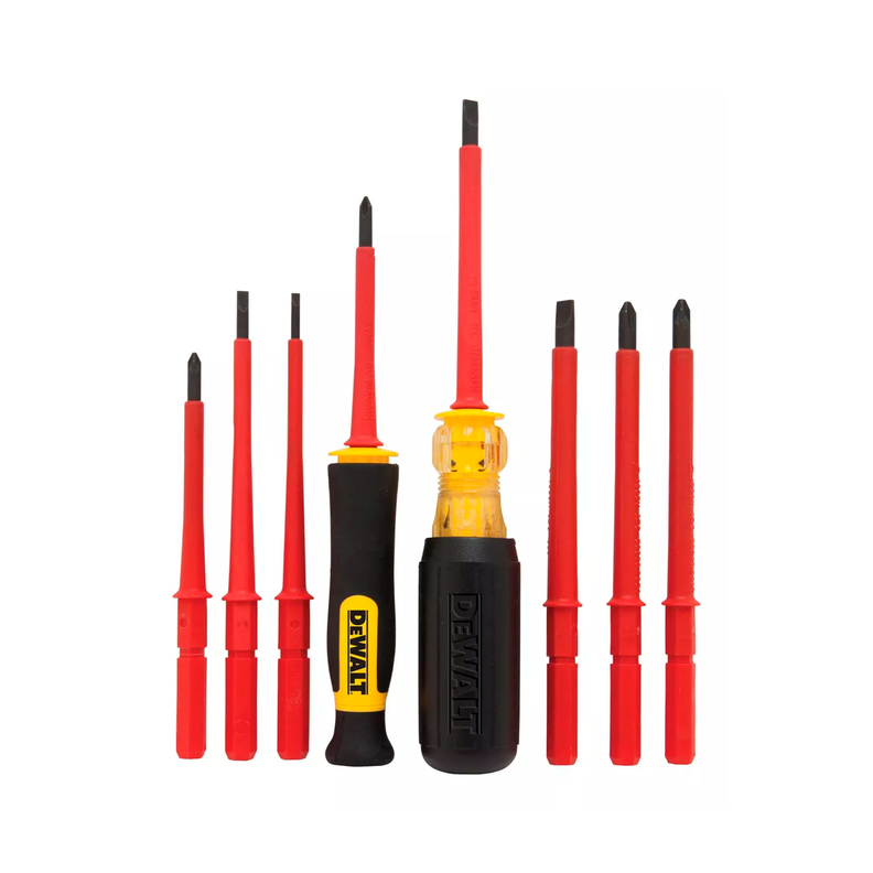 Kit 10 pzas Destornilladores Aislados Dewalt Dwht66417-1