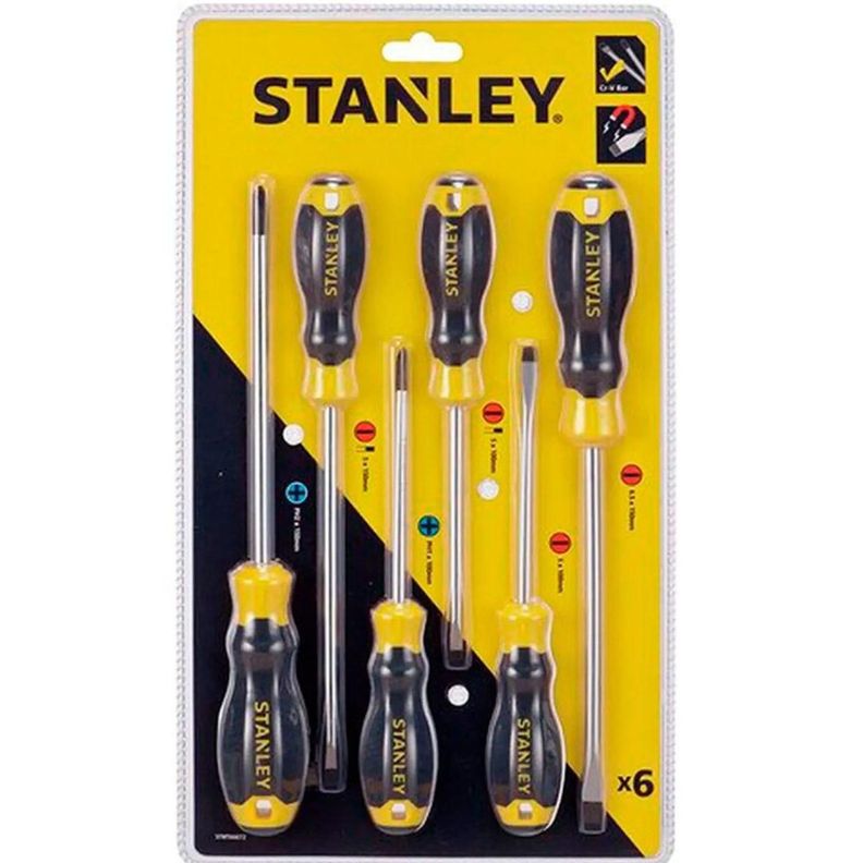 Juego 6 Pzs Destornilladores Stanley STMT66672-840-0