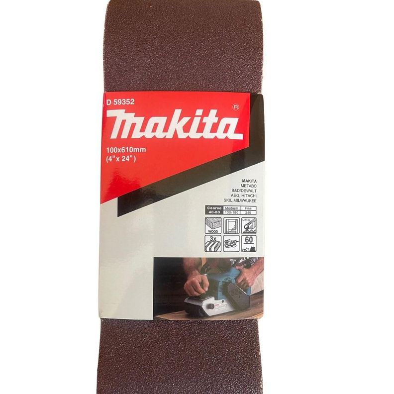 Lija De Banda 4X24" Grano 60 Makita D-59352-0