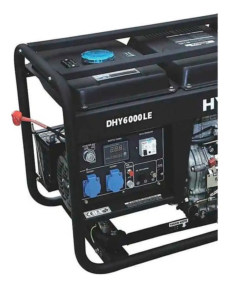 Generador Diesel Hyundai 78dhy6000le - 5.500 W-1
