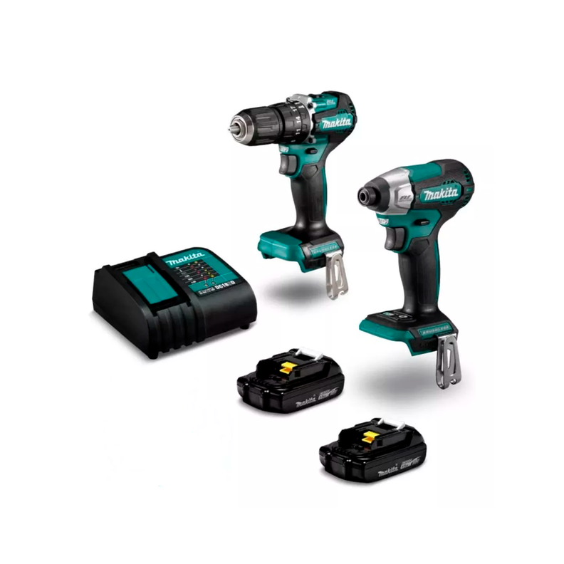 Kit Taladro Percutor + Atornillador Impac 18v Makita DLX2414YX7-0