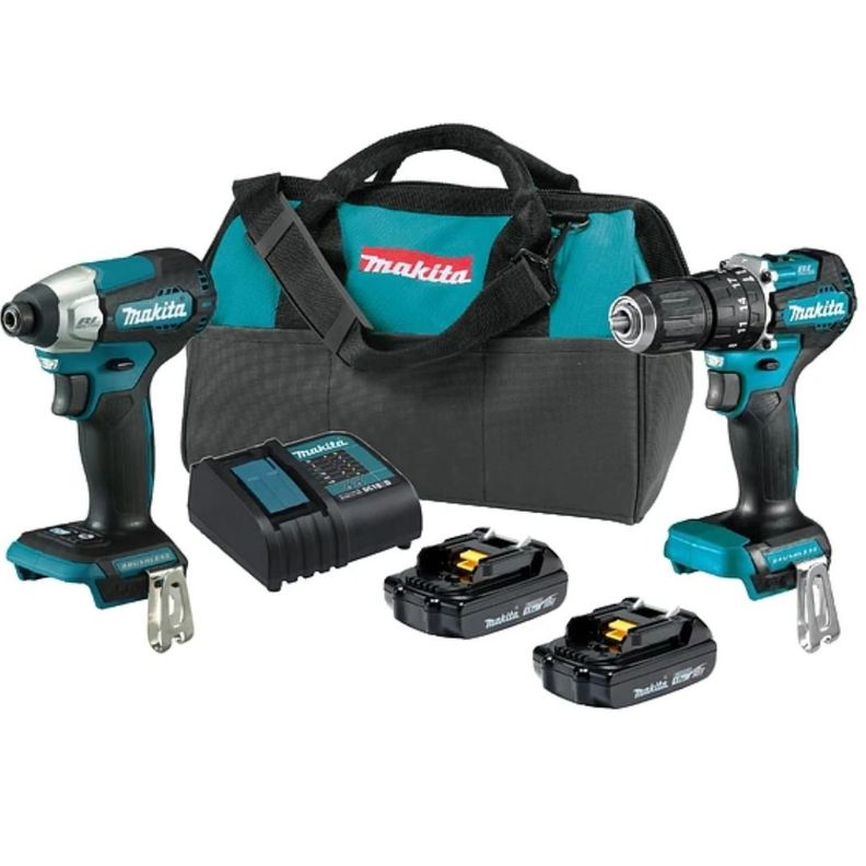 Kit Taladro Percutor + Atornillador Impac 18v Makita DLX2414YX7-4