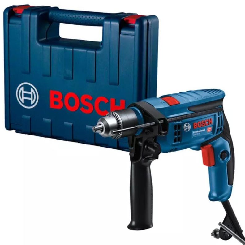 Taladro Percutor Bosch Gsb 13 Re 750w 220v Maletín-0