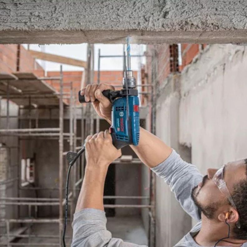 Taladro Percutor Bosch Gsb 13 Re 750w 220v Maletín-3
