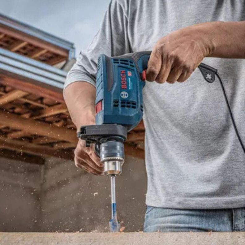 Taladro Percutor Bosch Gsb 13 Re 750w 220v Maletín-5