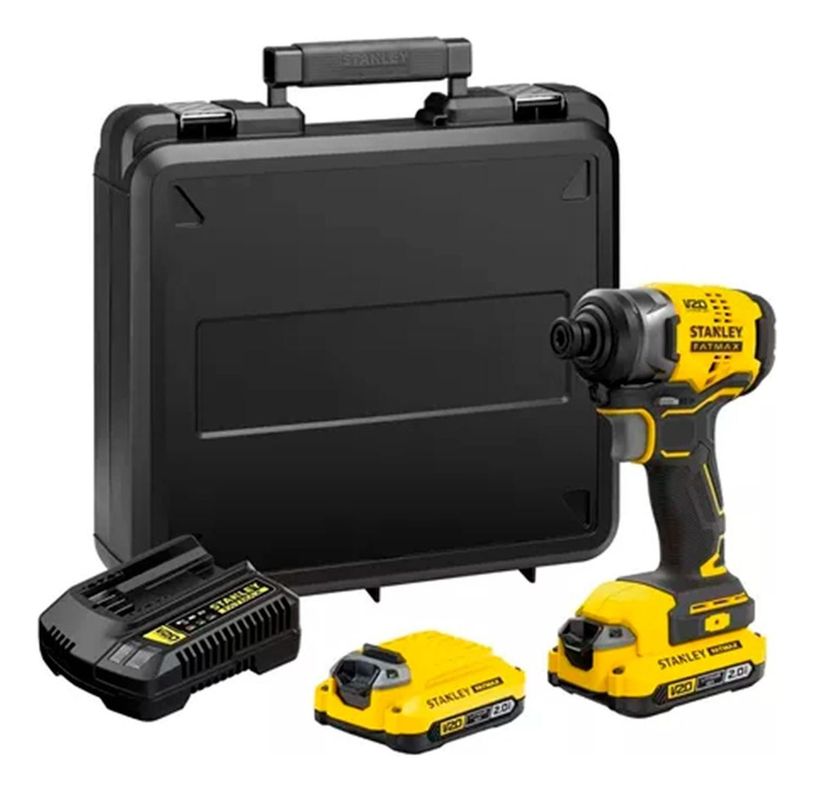 Kit Atornillador De Impacto V20 Fatmax Stanley Sbi810d2k-b2-0