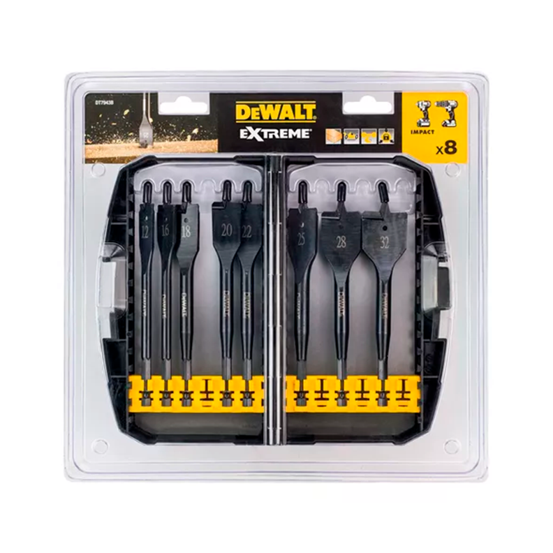Set 8 Brocas De Paleta Para Madera Dewalt Dt7943b-qz-2