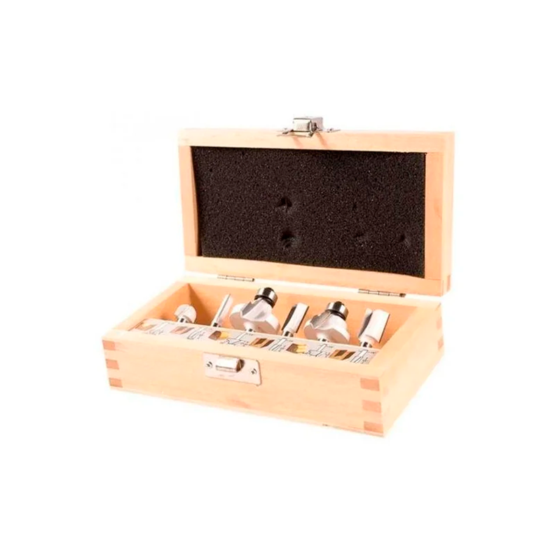 Set de 6 Fresas Toma 1/4" Madera D-53578-1