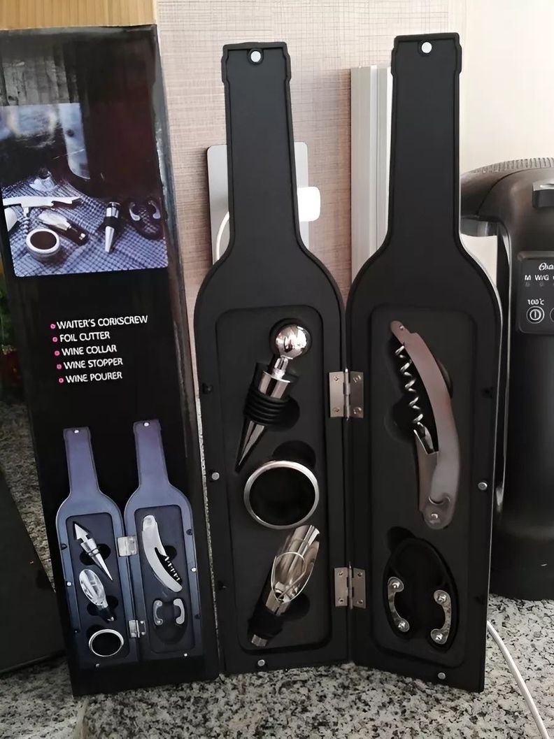 ACCESORIOS PARA VINOS KIT DE LUJO DE 5 PIEZAS-1