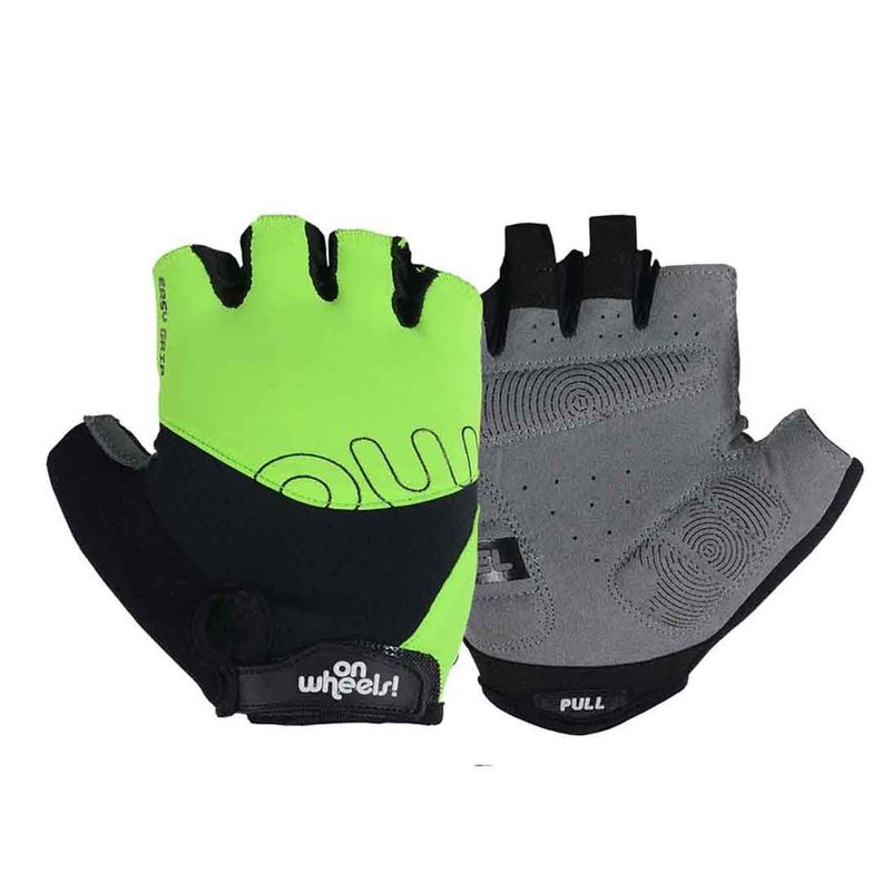Guante Corto Para Ciclismo Onwheels Verde/negro-0