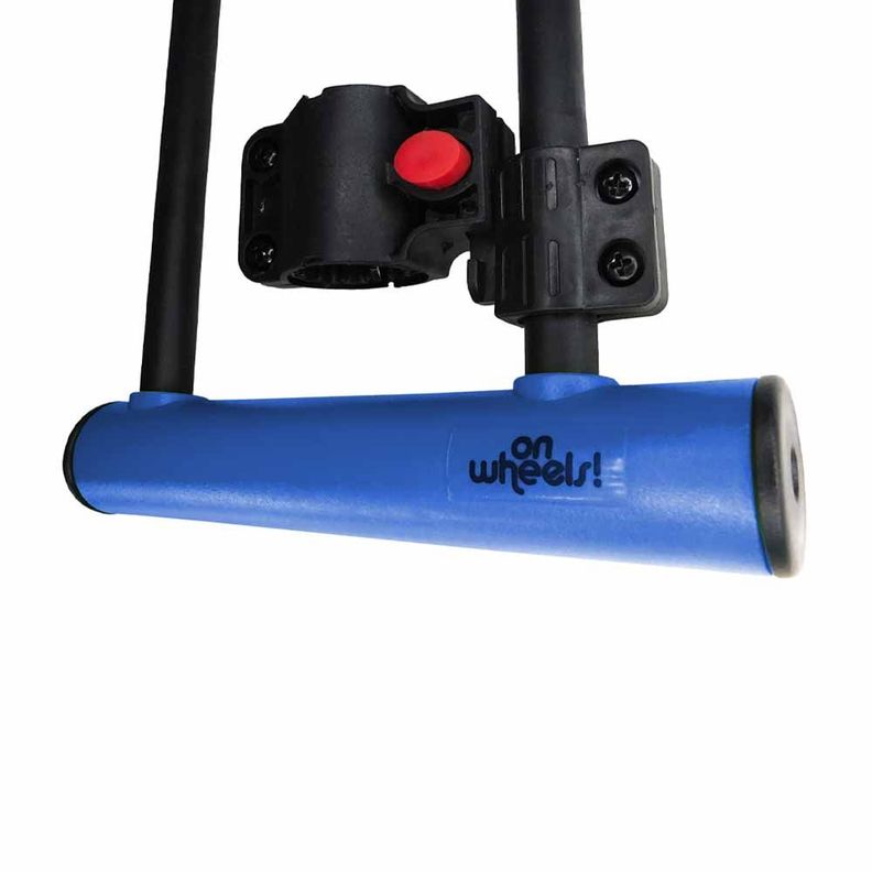 Candado U-lock Onwheels Corto Con Soporte - Azul-3
