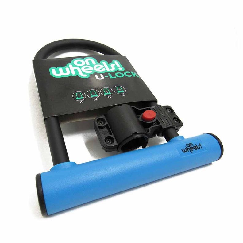 Candado U-lock Onwheels Corto Con Soporte - Azul-6