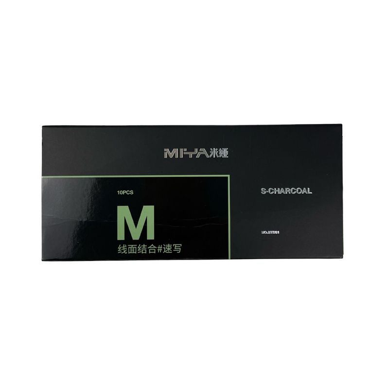 LÁPIZ DE CARBÓN MIYA M SERIES 10UNDS PARA SKECTH-0