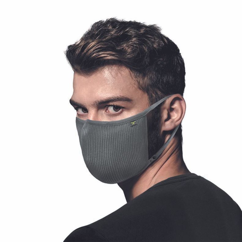 Máscara Filtrante Antimicrobiana Lavable Fu+ Copper- Gris L-0