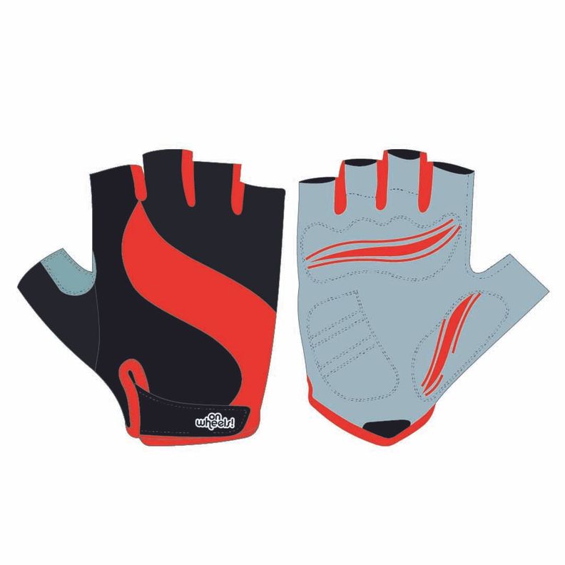 Guante Corto Onwheels Rojo/negro-0