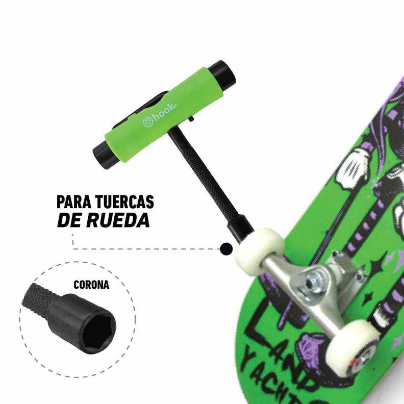 Herramienta Para Patines Pro Hook /penny Green-4