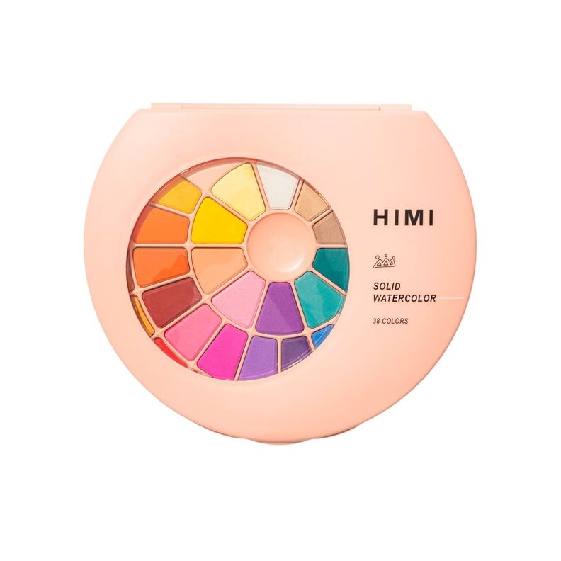 HIMI Set Pintura Solida 38 Colores (Estuche Rosado) Surtido
