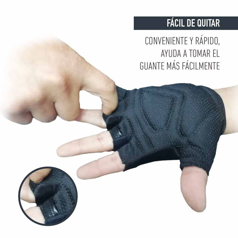 Guante Corto Ow Negro-7