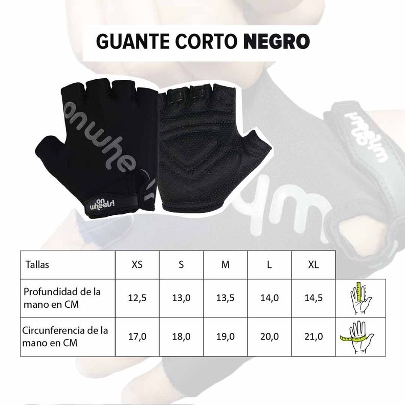 Guante Corto Ow Negro-8