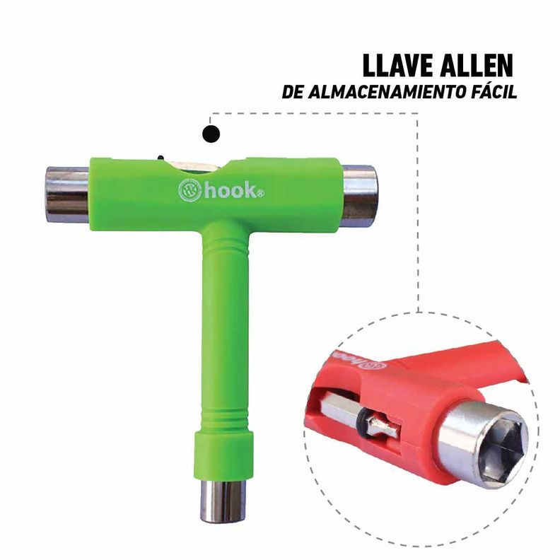 Herramienta Para Patines Hook /penny Green-3