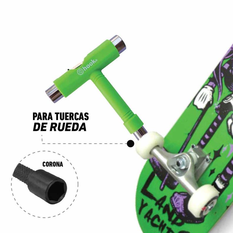 Herramienta Para Patines Hook /penny Green-5