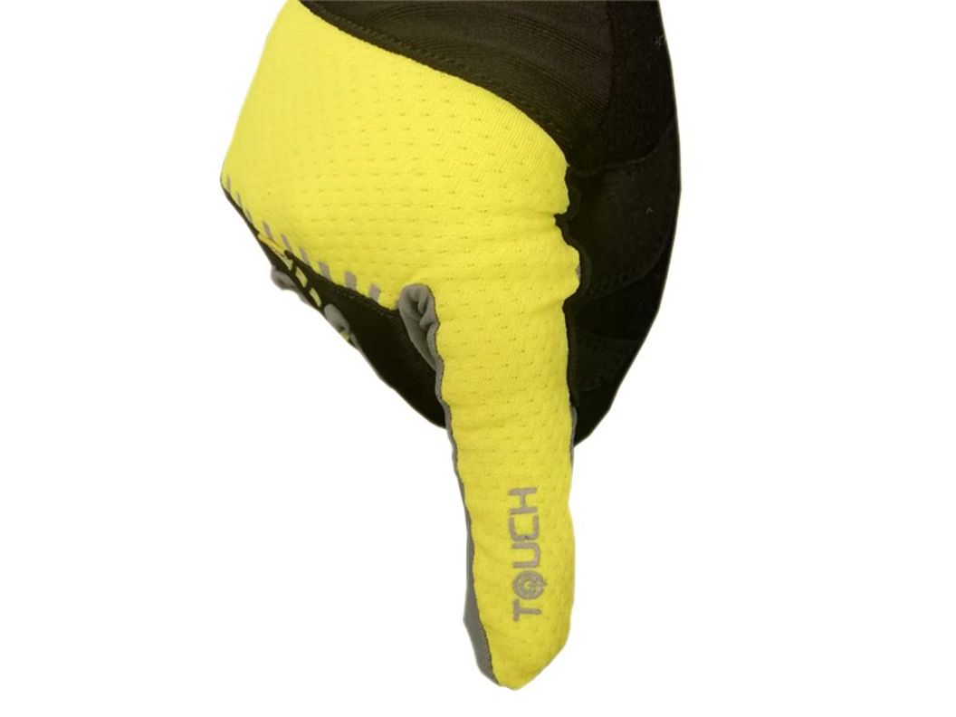 Guante Largo Touch Para Bicicleta Onweels Amarillo/negro-5