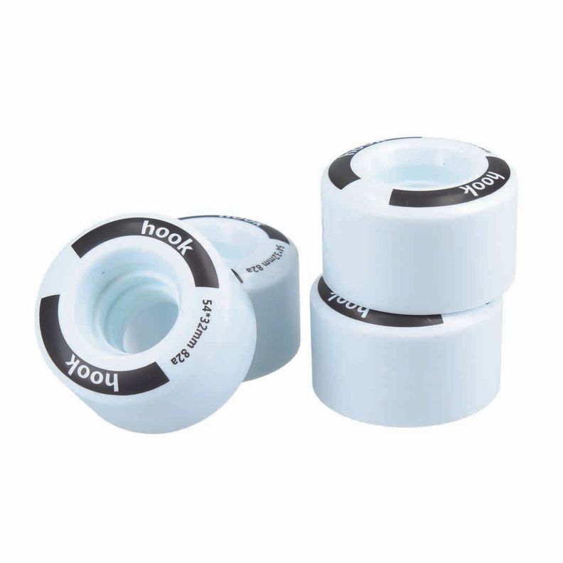 Ruedas Para Patin Hook White 54mmx32mm-0