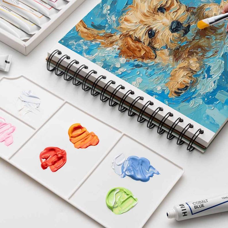 SET HIMI DE TUBO DE 24 PINTURA GOUACHE, 12ML-1