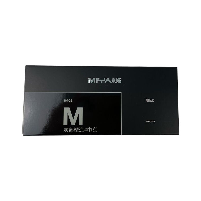 LÁPIZ DE CARBÓN MIYA M SERIES 10UNDS, MEDIO DURO-0
