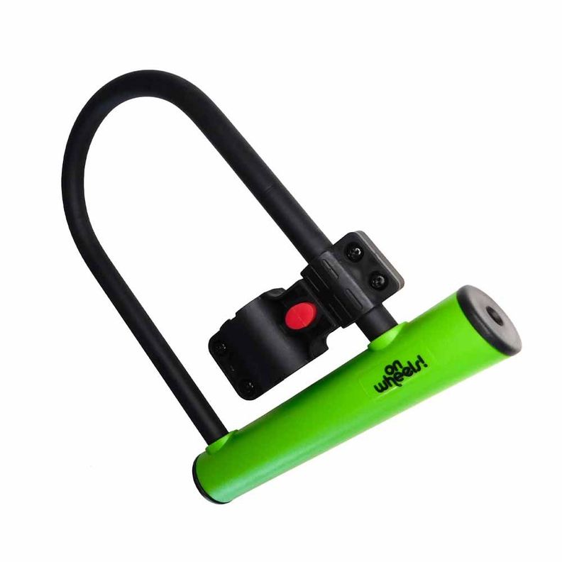 Candado U-lock Onwheels Corto Con  Soporte - Verde-1